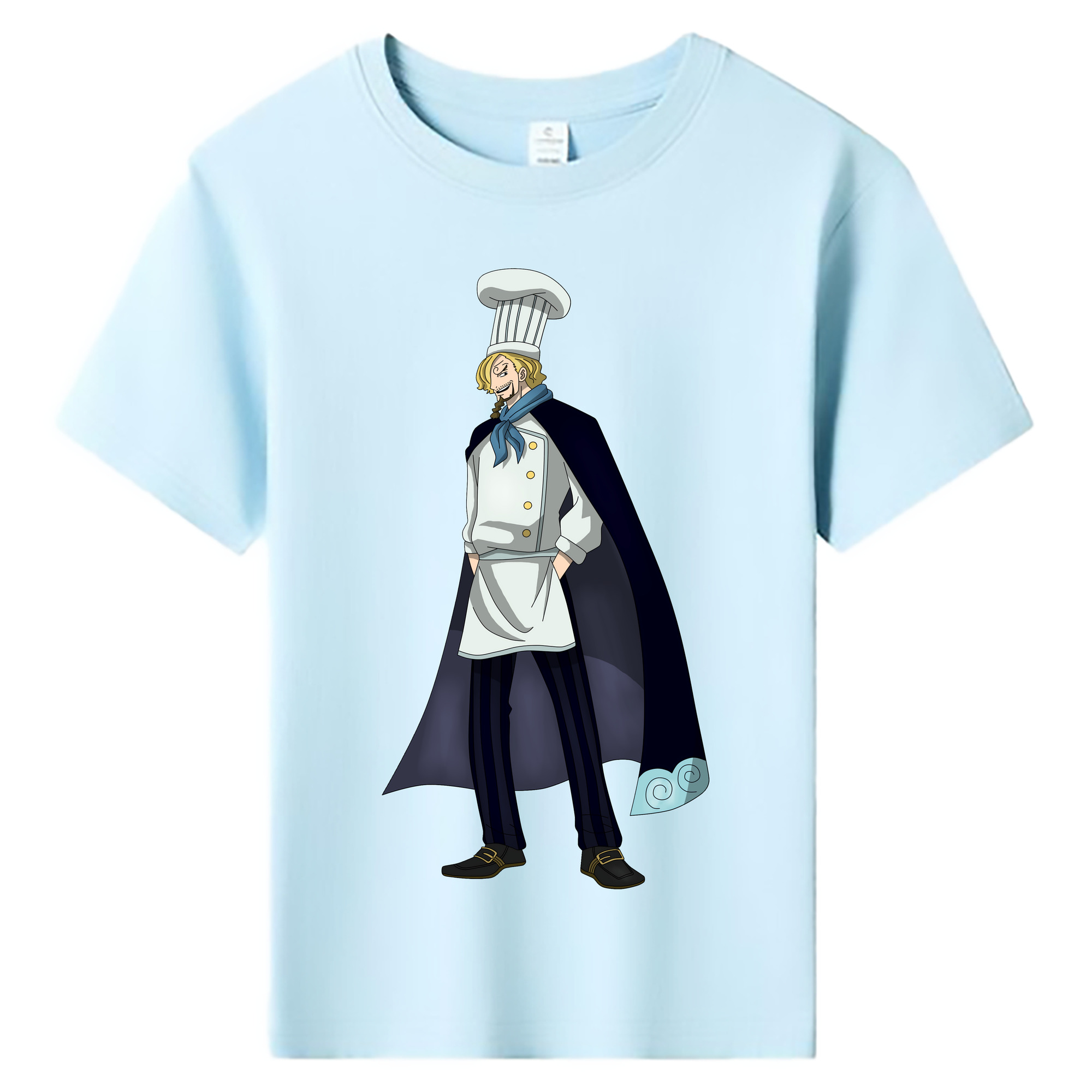 （画像用） ワンピース サンジ ONE PIECE Sanji 綿100％キッズTシャツ（フロントプリント）